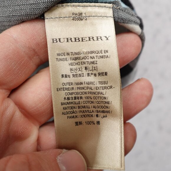 Burberry Shirt Mens 2XL Gray Beige Nova Check Button Up London England NWT NEW - Picture 7 of 14